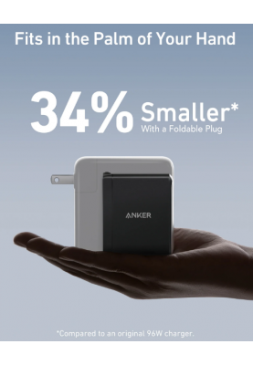 Мережевий зарядний пристрій ANKER PowerPort 736 Nano II - 100W 2xUSB-C PD & 1xPIQ GaN  (6837239)