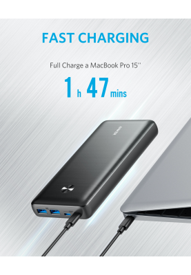 Портативний зарядний пристрій Anker PowerCore III Elite 25600 mAh 87W (Black) (6833635)