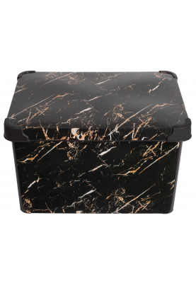 Контейнер Violet House 0648 Decor Marble Black 20 л (6673355)