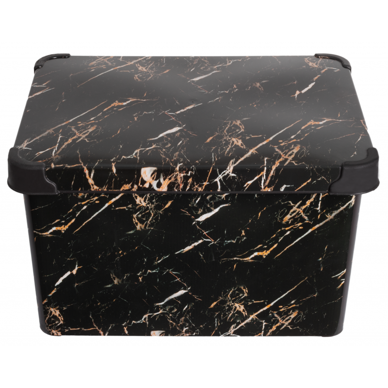 Контейнер Violet House 0648 Decor Marble Black 20 л (6673355)