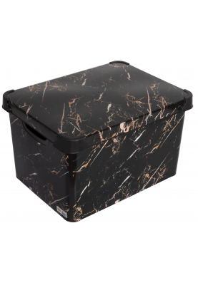 Контейнер Violet House 0648 Decor Marble Black 20 л (6673355)