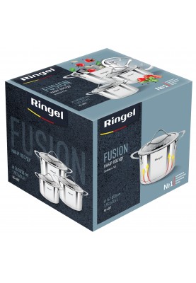 Набір посуду Ringel Fusion 6 пр. 1.9 л+2.6 л+3.6 л (6733720)