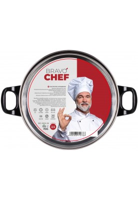 Каструля Bravo Chef 18 см (1.6 л) з бакелітовими ручками (6811077)