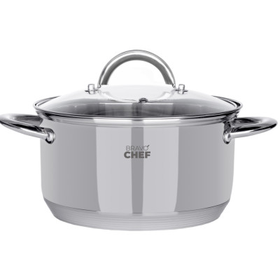 Каструля Bravo Chef 18 см (2.6 л) з кришкою (6720868)