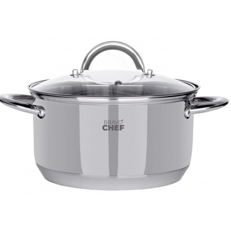 Каструля Bravo Chef 18 см (2.6 л) з кришкою (6720868)