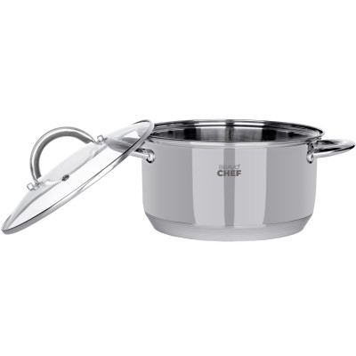 Каструля Bravo Chef 20 см (3.6 л) з кришкою (6720869) Каструля Bravo Chef 20 см (3.6 л) з кришкою (6720869)