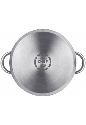 Каструля Bravo Chef 22 см (4.35 л) з кришкою (6720870)