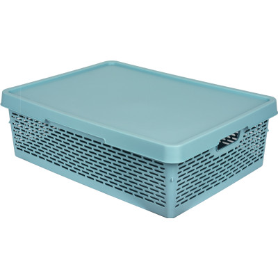Кошик з кришкою Qutu Q-Basket Green 36л (6835555)