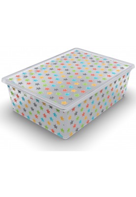 Контейнер Qutu Light Box Colored Stars, 25л (6835545)