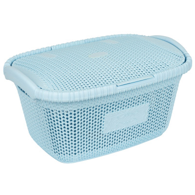 Корзина для білизни Violet House 1002 Віолетта Blue 28 л (6852878)