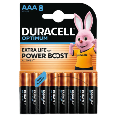 Лужні батарейки Duracell Optimum AAA, 8 шт. (6835423)