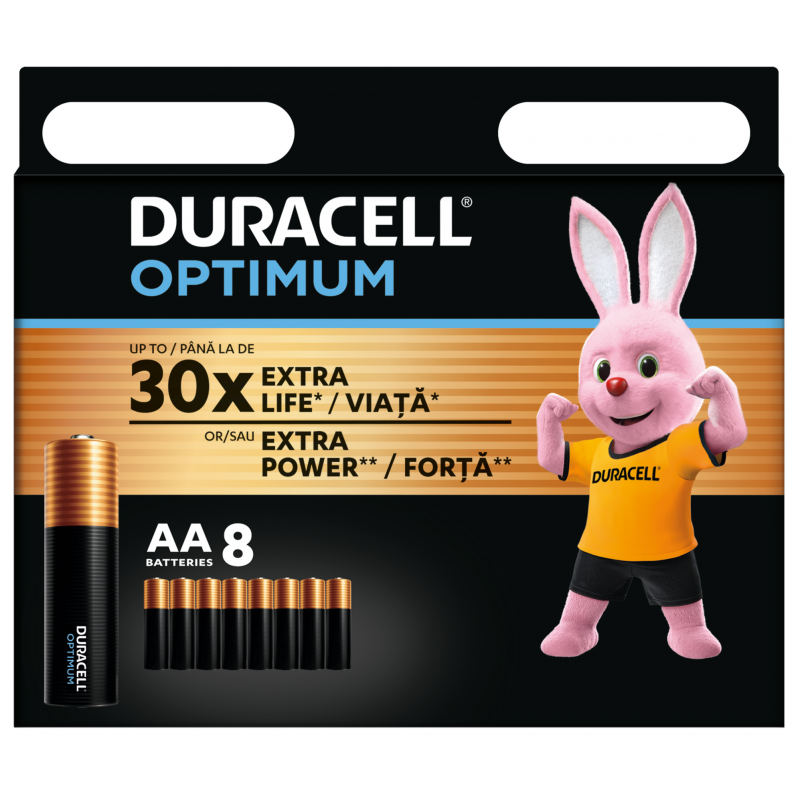 Батарейка Duracell LR06 KPD 08*10 Optimum уп. 1x8 шт. (6835425)