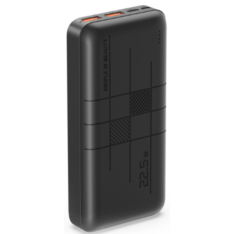 Портативний зарядний пристрій XO PR188 - 20000 mAh (Black) (6848753)