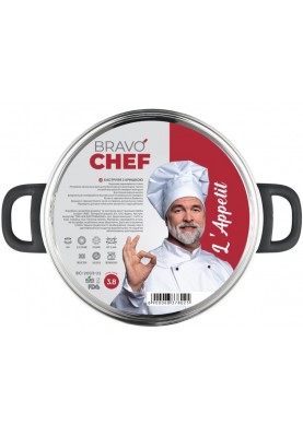 Каструля Bravo Chef L"Appetit 22 см (3.8 л) (BC-2003-22) (6837802)