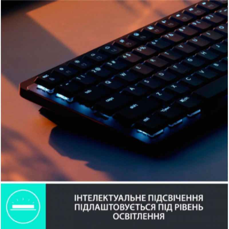 Клавіатура Logitech MX Mechanical Mini Minimalist Wireless  Graphite (920-010780) (6807802)