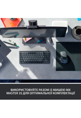 Клавіатура Logitech MX Mechanical Mini Minimalist Wireless  Graphite (920-010780) (6807802)