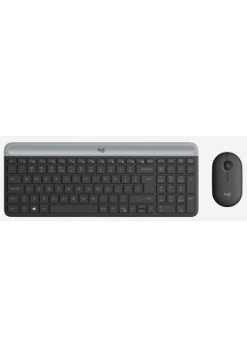 IT набір Logitech MK470 Slim Wireless Combo, US, Graphite (920-009204) (6836273)