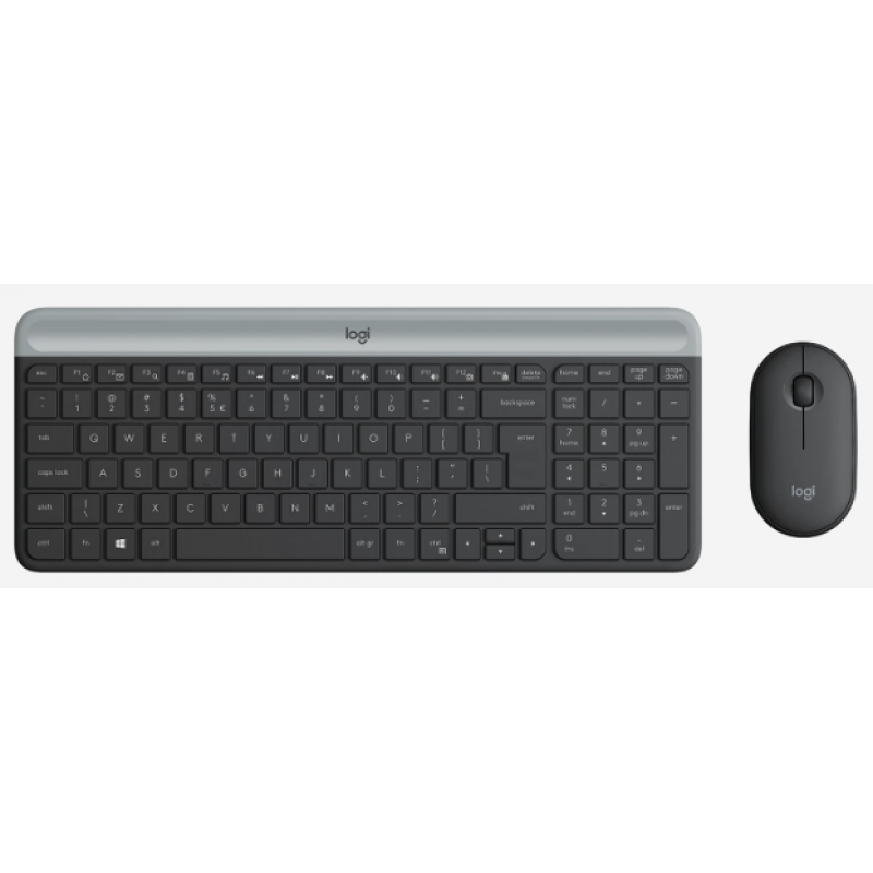 IT набір Logitech MK470 Slim Wireless Combo, US, Graphite (920-009204) (6836273)