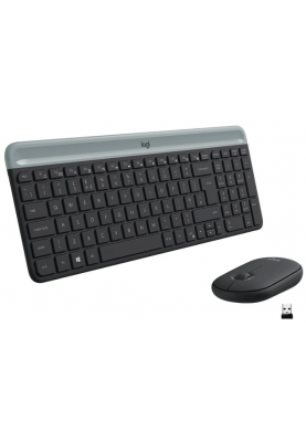 IT набір Logitech MK470 Slim Wireless Combo, US, Graphite (920-009204) (6836273)