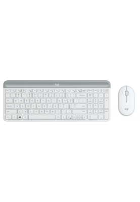 IT набір Logitech MK470 Slim Wireless Combo, US, Off-White (920-009205) (6836274)