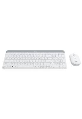 IT набір Logitech MK470 Slim Wireless Combo, US, Off-White (920-009205) (6836274)