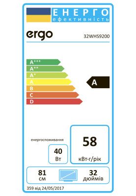 LED-телевізор ERGO 32WHS9200 (6861504)