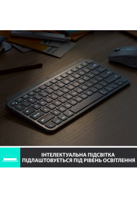 Клавіатура Logitech MX Keys Mini Minimalist Wireless US Pale Grey (920-010499) (6836256)