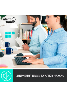 IT набір Logitech MK295 Silent Wireless Combo, US, Graphite (920-009800) (6836269)