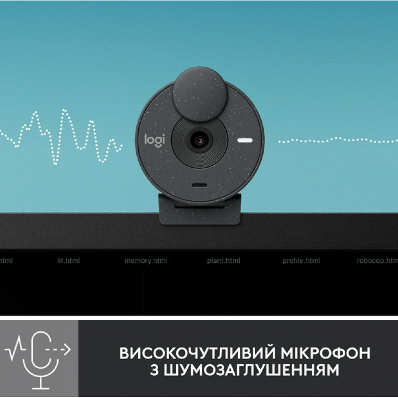 Веб-камера Logitech BRIO 300 FHD Graphite (960-001436) (6857745)