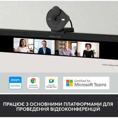 Веб-камера Logitech BRIO 300 FHD Graphite (960-001436) (6857745)