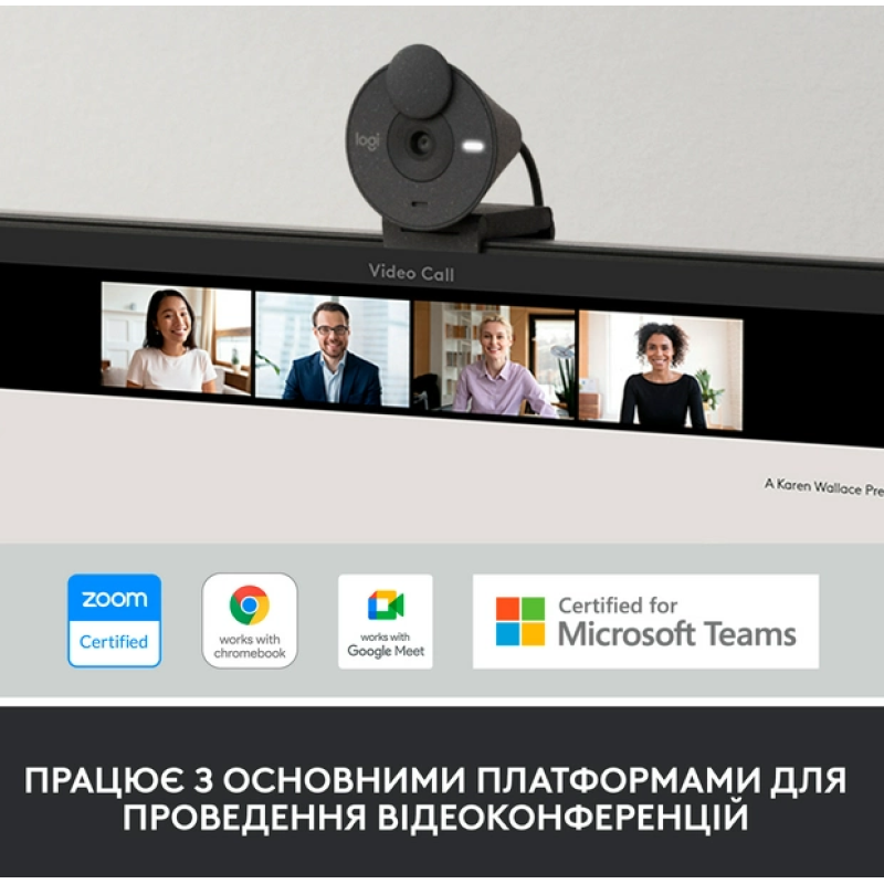 Веб-камера Logitech BRIO 300 FHD Graphite (960-001436) (6857745)