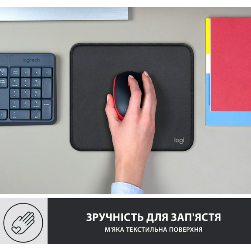 Килимок для мишi Logitech Studio Series Graphite (956-000049) (6794330)