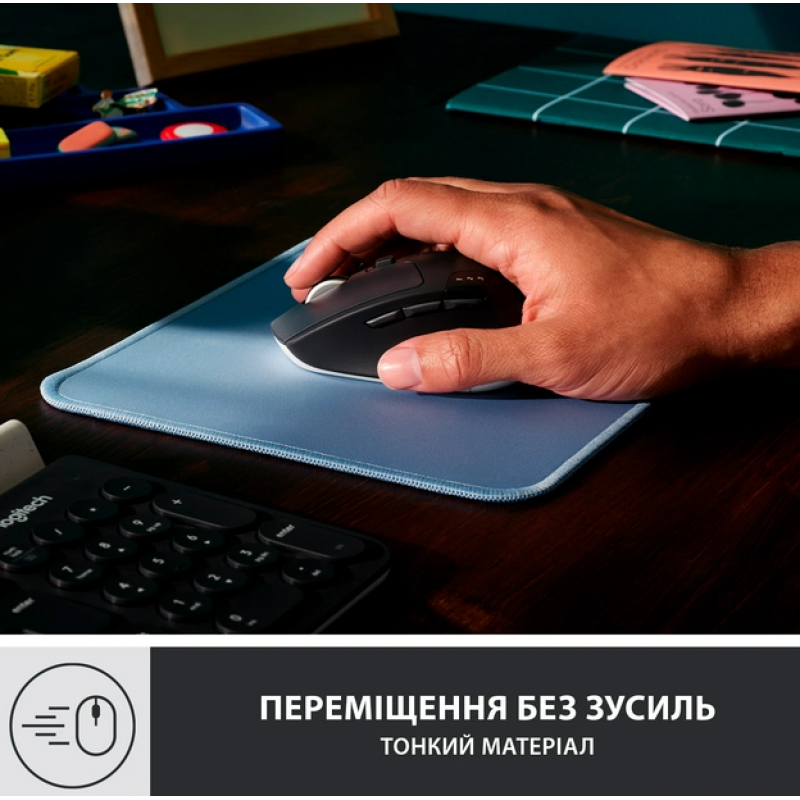 Килимок для мишi Logitech Studio Series Blue (956-000051) (6794332)