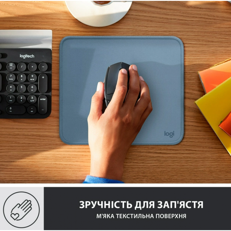 Килимок для мишi Logitech Studio Series Blue (956-000051) (6794332)