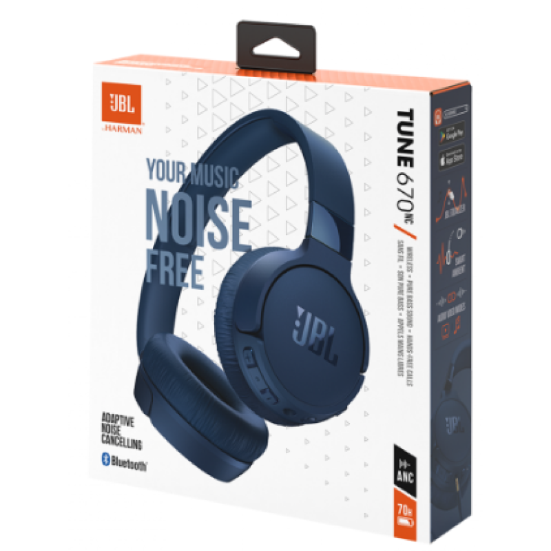 Гарнітура JBL TUNE 670NC Blue (JBLT670NCBLU) (6861958)