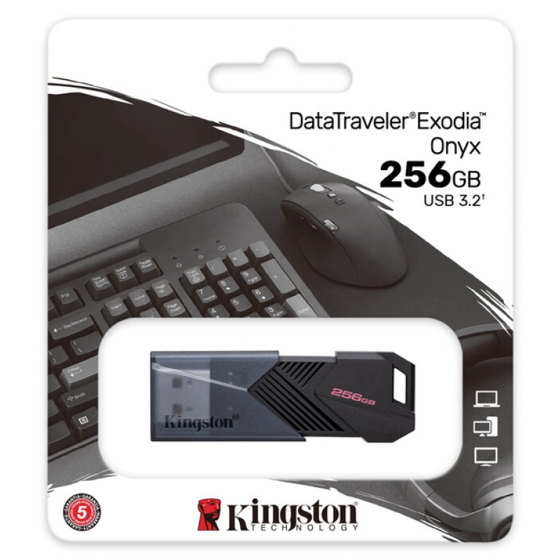 Flash Drive Kingston DT Exodia ONYX 256GB USB 3.2  (6865306)