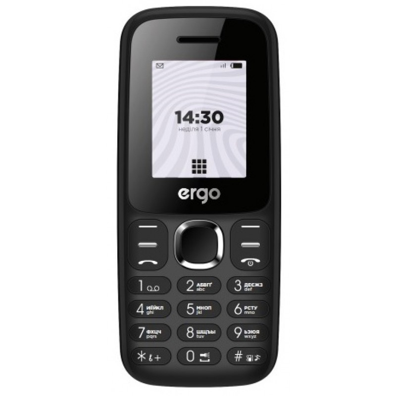 Мобільний телефон ERGO B184 Dual Sim Black (6854555)