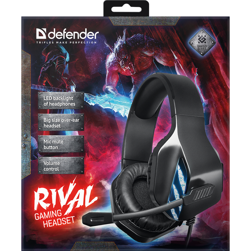 Гарнітура Defender Rival Black (64565) (6857925)