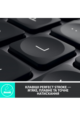 Клавіатура LOGITECH MX Master Keys for Business, US, Graphite (920-010251) (6857598)