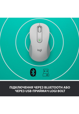 Миша комп'ютерна Logitech Signature M650 Wireless OFF White B2B (910-006275) (6859756)