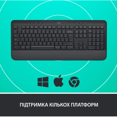 Клавіатура Logitech Signature K650, UA, Graphite (920-010945) (6823478)