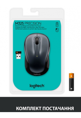 Миша комп'ютерна Logitech M325s Wireless Dark Silver (910-006812) (6848839)