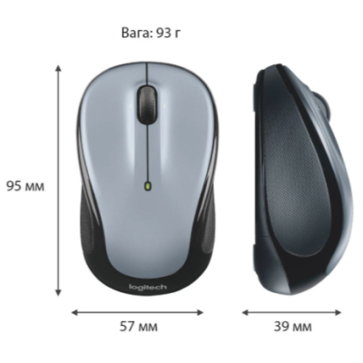 Миша комп'ютерна Logitech M325s Wireless Light Silver (910-006813) (6848840)