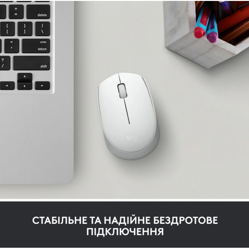 Миша комп'ютерна Logitech M171 Wireless Mouse, White (910-006867) (6857590)