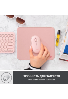 Килимок для мишi Logitech Studio Series Darker Rose (956-000050) (6794331)