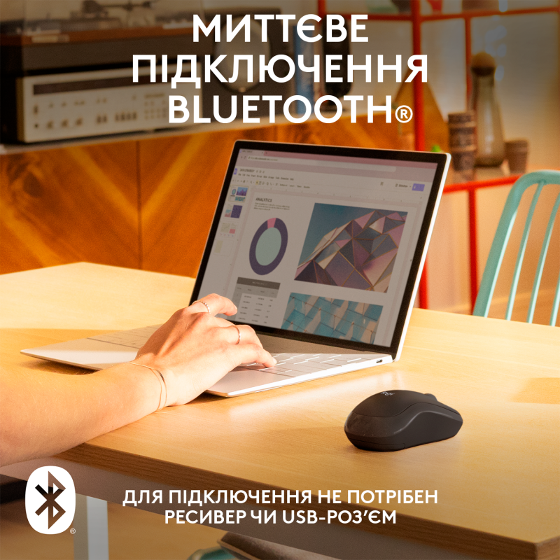 Миша Logitech M240 Silent Bluetooth Graphite (6878946)