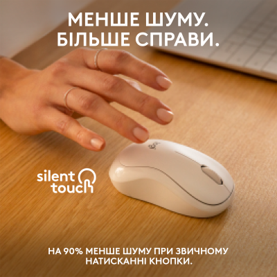 Міша Logitech M240 Silent Bluetooth Off White (6878947)