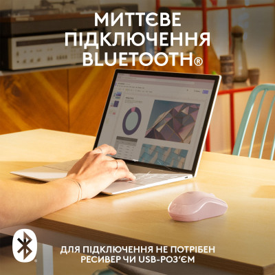 Миша Logitech M240 Silent Bluetooth Rose (6878948) Миша Logitech M240 Silent Bluetooth Rose (6878948)