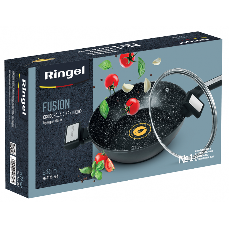 Сковорода Ringel Fusion 26 см з кришкою (6851758)