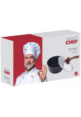 Ківш Bravo Chef класичний 18 см (1.6 л) з кришкою (6859884)